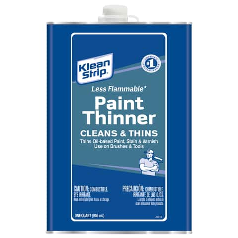 Klean Strip Green Paint Thinner Quart - Slow Dissolve, Low VOC, Thins Oil-Based  Paint, Stains, Varnish - 1-Quart Container Size in the Paint Thinners  department at