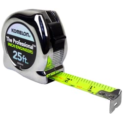 Komelon The Professional 25 ft. L X 1 in. W Engineer's Tape Measure 1 pk