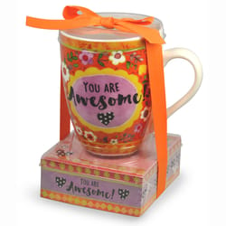 Oak Patch Gifts Awesome Mug and Notestack 2 pk