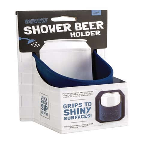 Sudski: A simple beer holder for your shower.