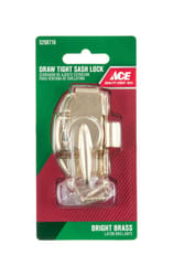 Ace Bright Brass Brass Draw Tight Sash Lock 1 pk