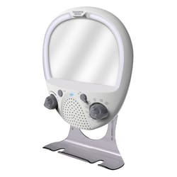 Sharper Image Ginsey White Plastic Shower Mirror