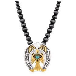 Montana Silversmiths Women's 2T thunderbird Turquoise Necklace