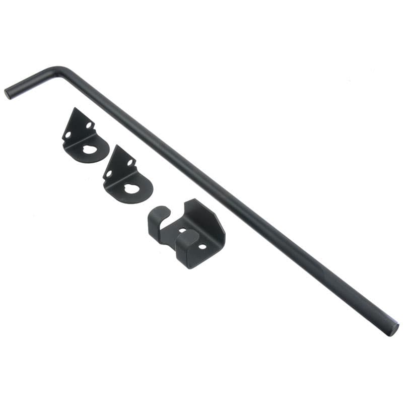 Ace 18 in. L Black Zinc Cane Bolt 1 pk - 01-3425-103 - Fencing and Barriers  sku 01-3425-103