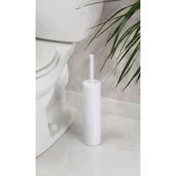 iDesign Una Nuvo Toilet Bowl Brush & Holder White