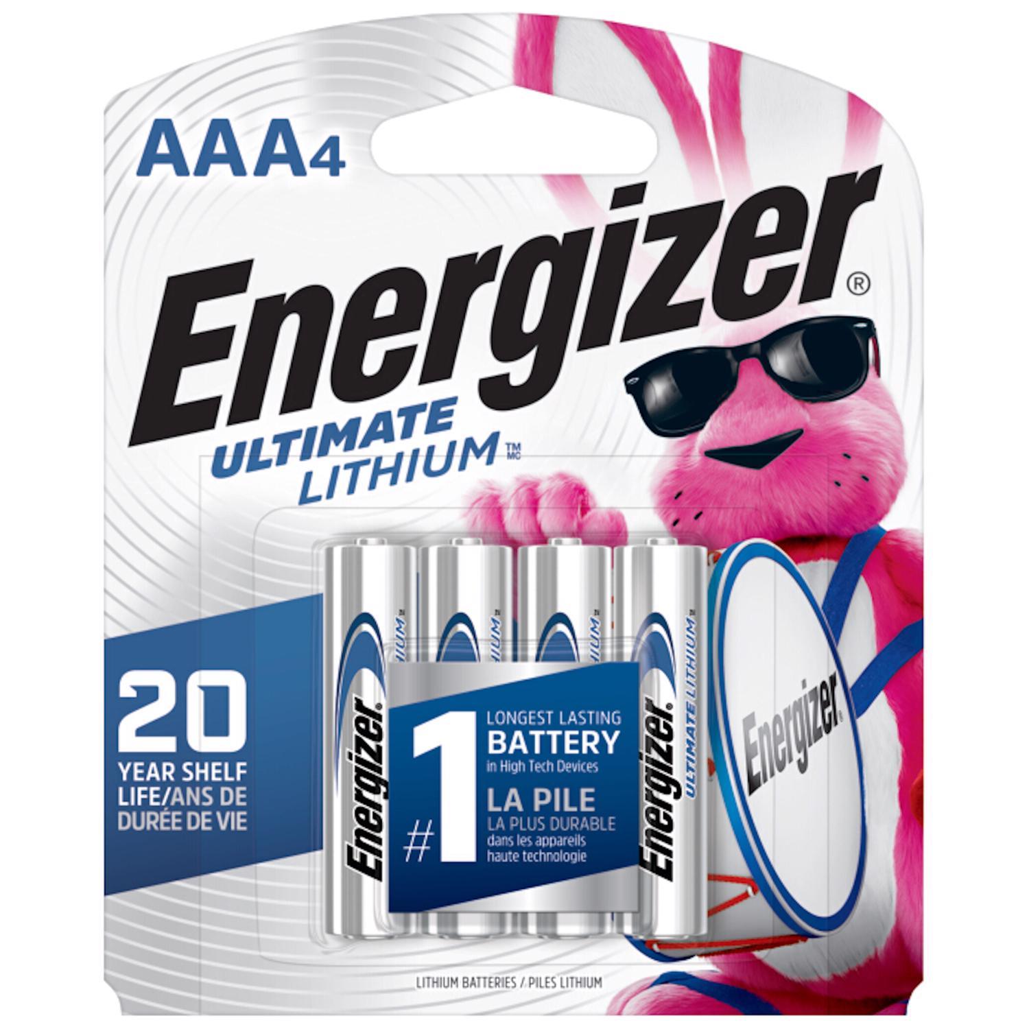 Energizer Ultimate Lithium AAA 1.5 V 1250 mAh Battery L92BP