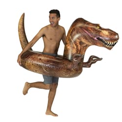 PoolCandy Multicolored PVC Inflatable T-Rex Pool Float