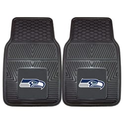 Fanmats NFL Black Vinyl Car Mat Sets 2 pk