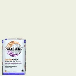Custom Building Products  Polyblend  Indoor and Outdoor  Bright White  Grout  7 lb. 
