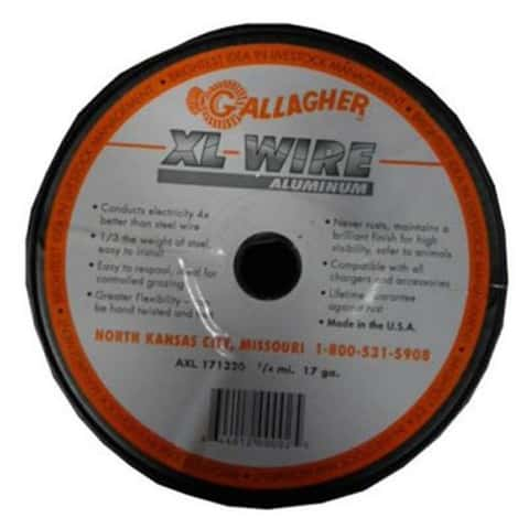 Gallagher Direct Current Electric Fence Wire 1320 ft. Silver