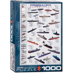 Eurographics Submarines & U-Boats Jigsaw Puzzles Multicolored 1000 pc