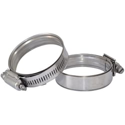 Green Leaf Pressure Seal 2 in. 2.5 in. SAE 275 Silver Heavy Duty Hose Clamp Stainless Steel Band