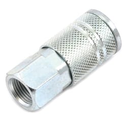 Forney Steel Air Coupler 3/8 in. Female X 3/8 in. 1 pc