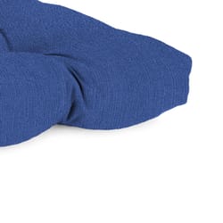 Jordan Manufacturing Blue Polyester Wicker Settee Cushion 4 in. H X 19 in. W X 46 in. L
