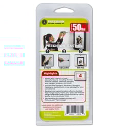 Precision Black Round Picture Hanging Set 50 lb 4 pk