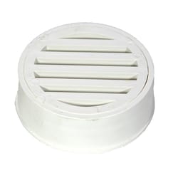 NDS 3 in. White Round Polyolefin Drain Grate