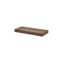 Dolle Big Boy 2 in. H X 22.4 in. W X 9.8 in. D Walnut Wood Decorative Wall Shelf