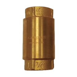 Campbell 1/2 in. D X 1/2 in. D Yellow Brass Spring Loaded Check Valve