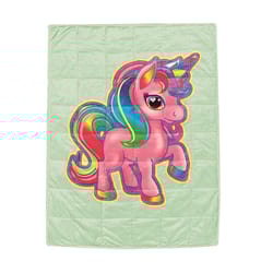 Bell + Howell Multicolored Unicorn Horse Weighted Blanket 1 pk