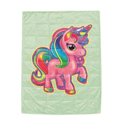 Bell + Howell Multicolored Unicorn Horse Weighted Blanket 1 pk