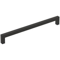 Amerock Monument Contemporary Rectangle Cabinet Pull 8-13/16 in. Matte Black 1 pk