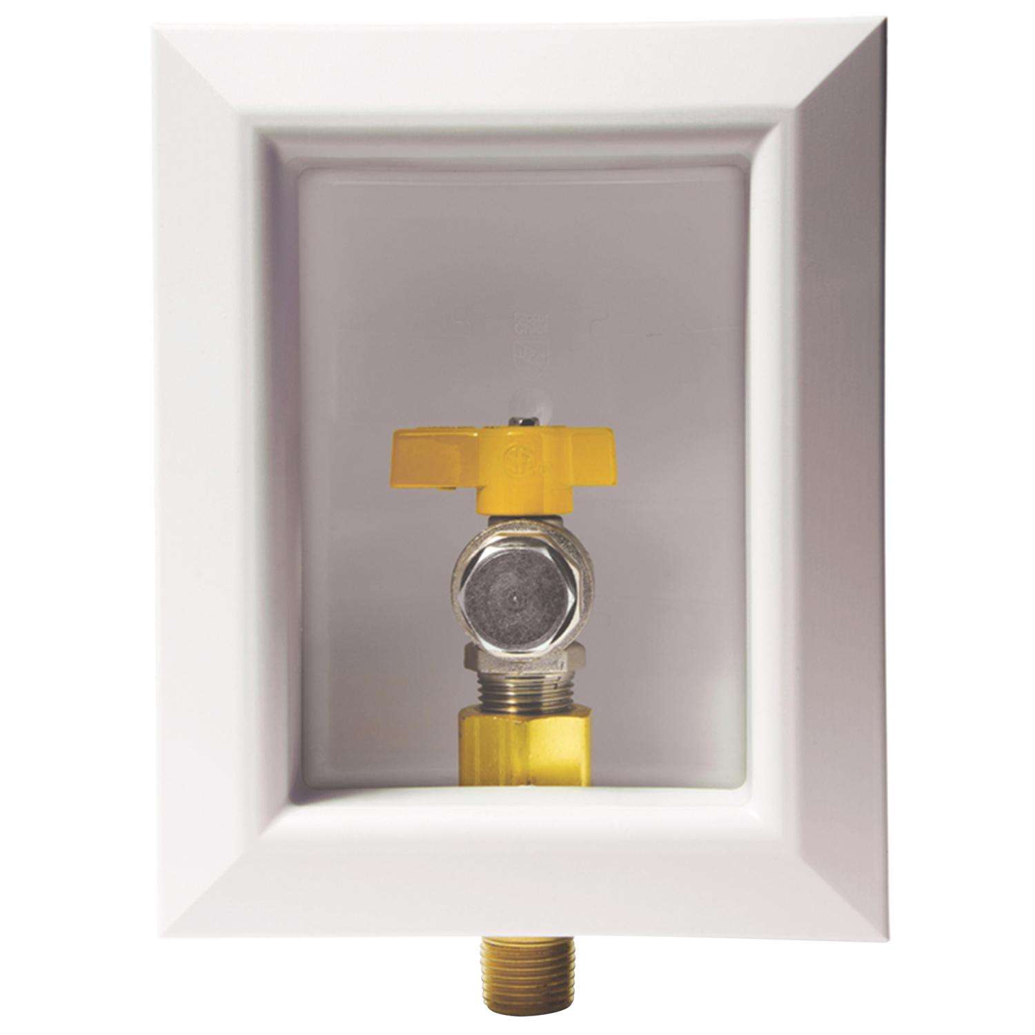 Sioux Chief OxBox 1/2 in. Brass NPT Gas Valve Outlet Box Ace Hardware
