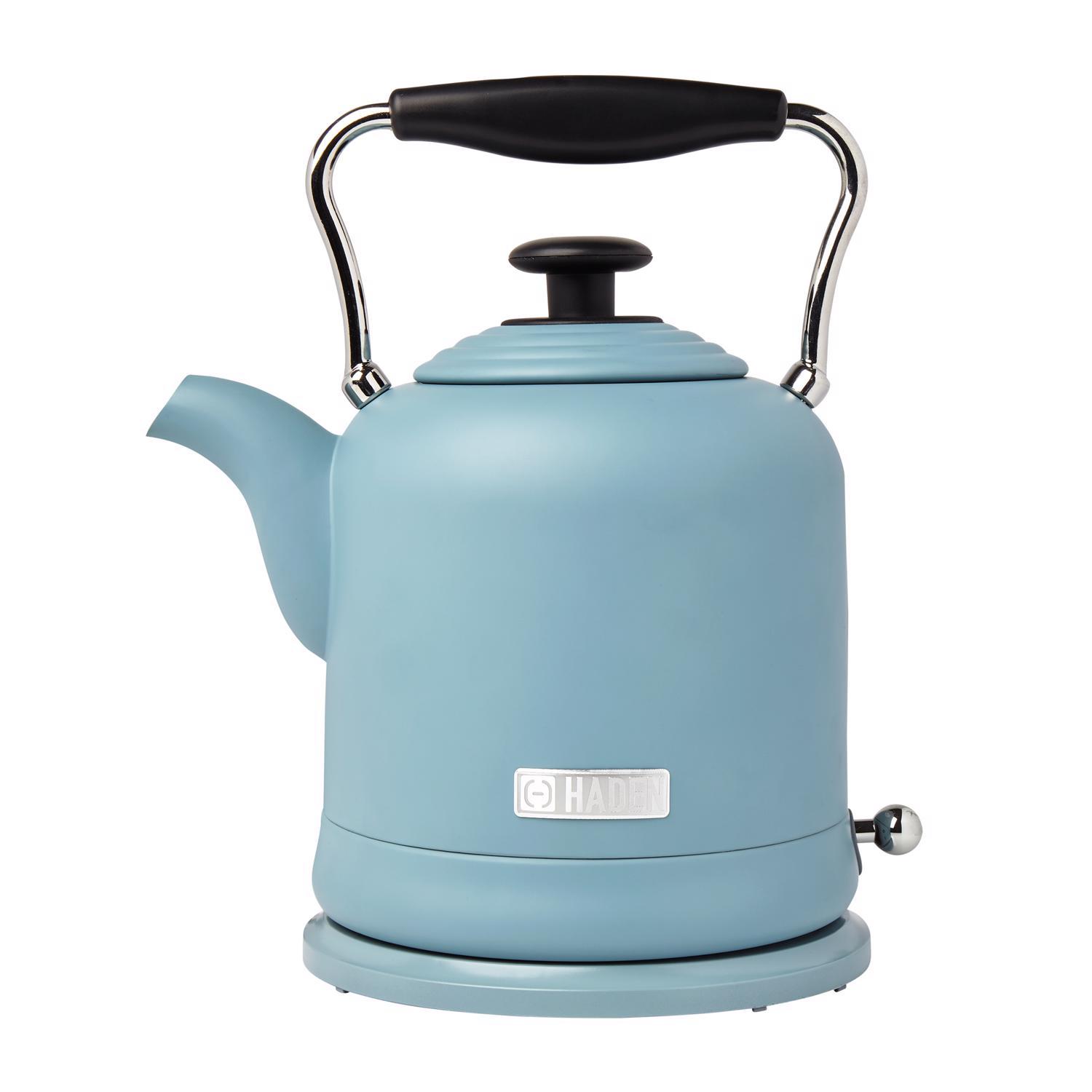 Haden Blue Retro Stainless Steel 1.5 L Electric Tea Kettle Sansujyuku sansujyuku.com