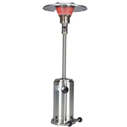 Hiland 40000 BTU Propane Stainless Steel Freestanding Patio Heater 10 sq ft