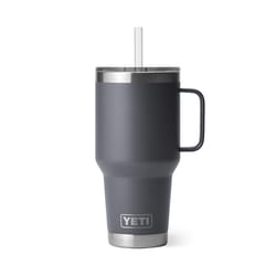 YETI Rambler 35 oz Charcoal BPA Free Straw Mug
