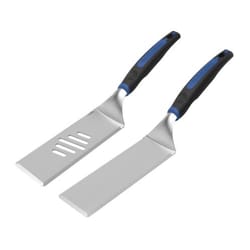 Razor Stainless Steel Black/Silver Grill Spatula 2 pk