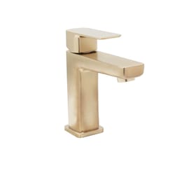 Huntington Brass Sevaun Satin Brass Contemporary Single-Handle Bathroom Sink Faucet 4 in.