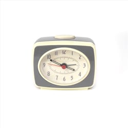 Kikkerland Gray Alarm Clock Analog