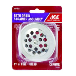 Ace Brushed Nickel Stainless Steel Hair Catcher Shower Drain Cover - Ace  Hardware