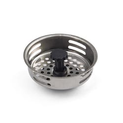 Farberware Chrome Stainless Steel Sink Strainer With Stopper