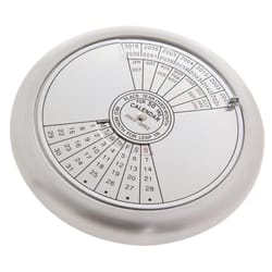 Kikkerland 50 Year Calender Paperweight Metal 1 pk