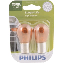 Philips LongerLife Incandescent Parking/Side Marker/Turn Miniature Automotive Bulb 1157NALLB2