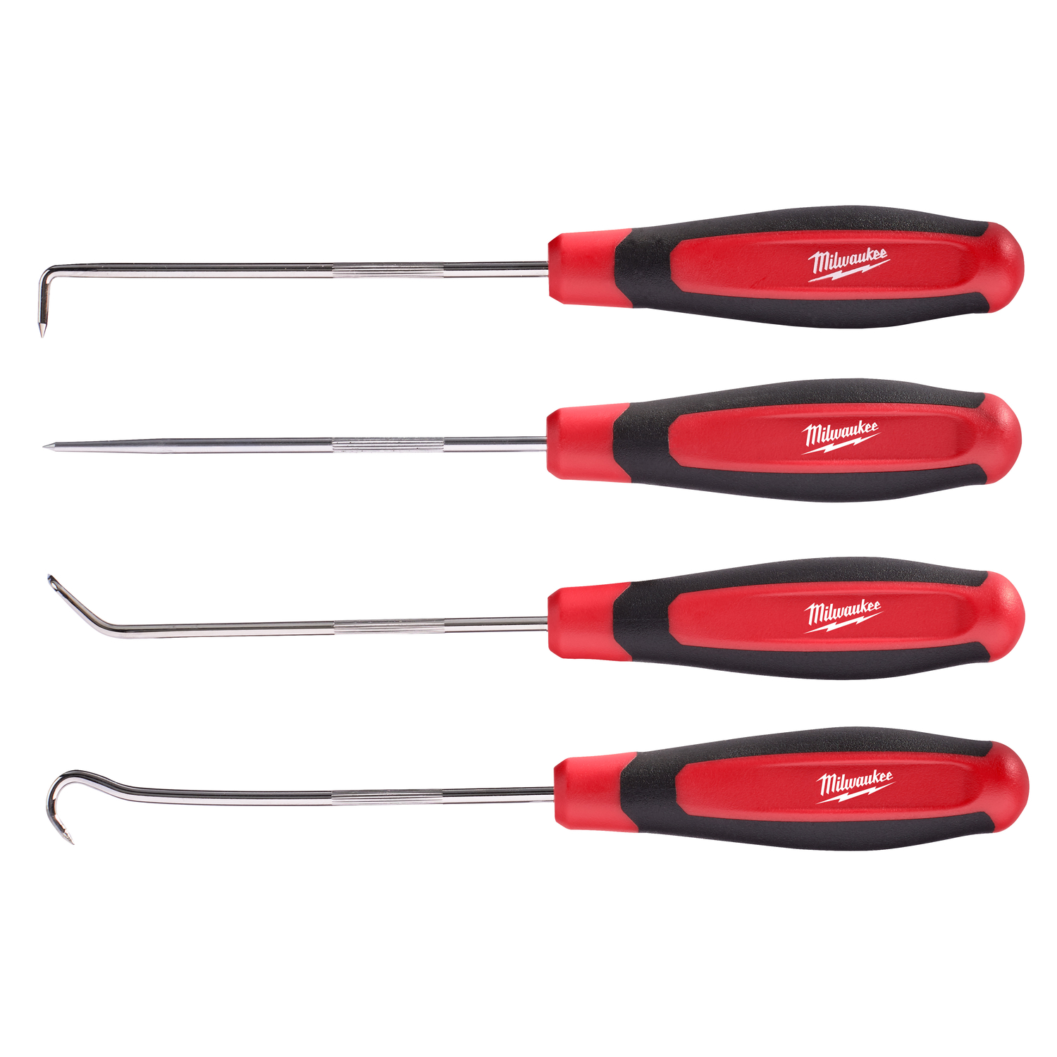 Photos - Screwdriver Milwaukee 4 in. Chrome Plated Steel Hook and Pick Set 4 pc 48-22-9215 