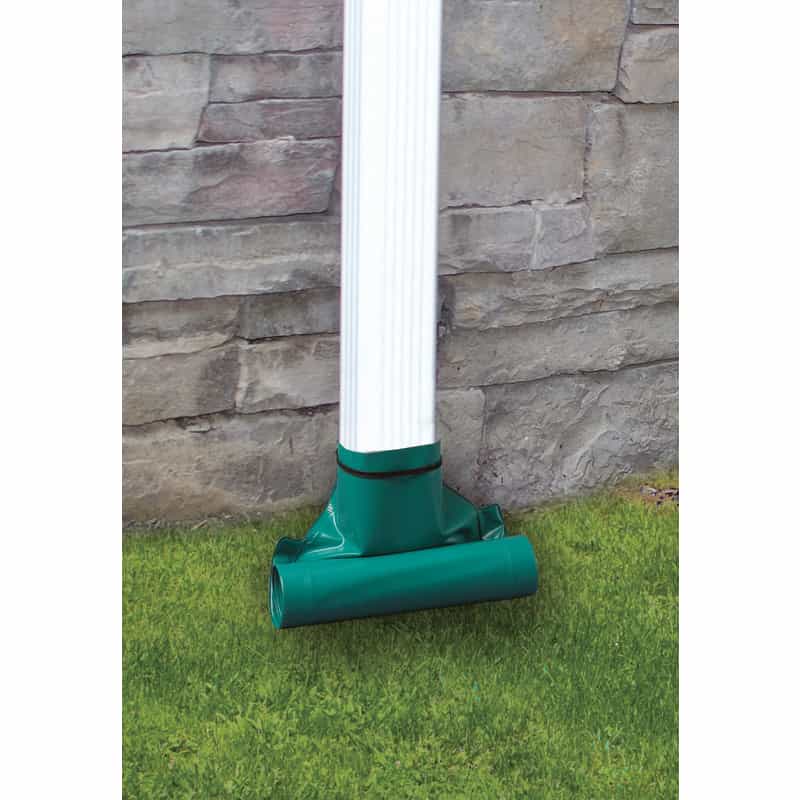 Frost King Drain Away 2.8 in. H x 9 in. W x 4 in. L Green Plastic Downspout Extension Ace Hardware