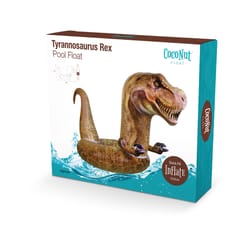 CocoNut Float Multicolored Vinyl Inflatable Tyrannosaurus Rex Pool Float