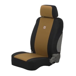 Carhartt Black/Brown Universal Fitted Duck Bucket Seat Cover 1 pk