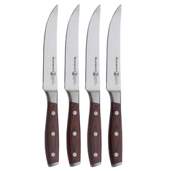 Messermeister Avanta 5 in. L Stainless Steel Steak Knife Set 4 pc