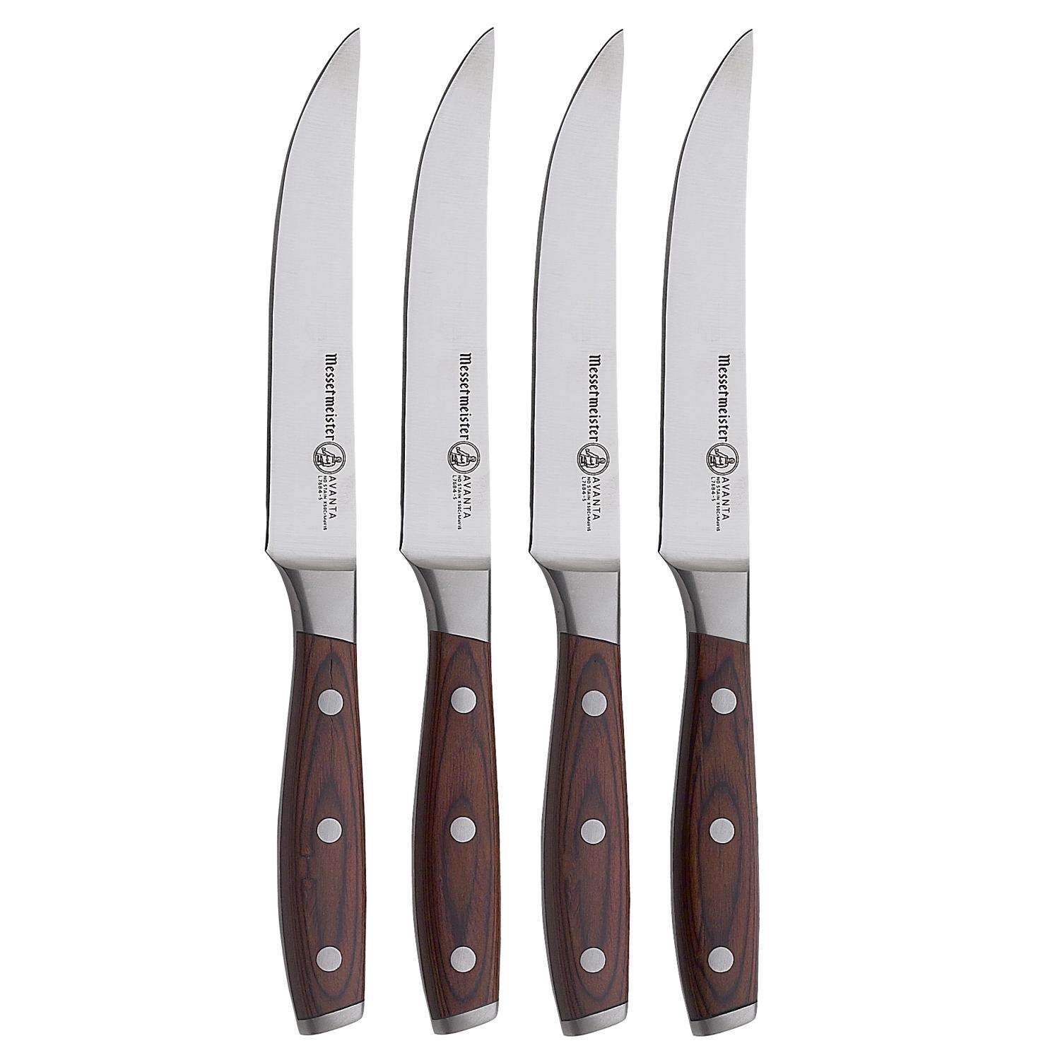  Arc Cardinal Chef & Sommelier Imperial Steak Knife, Made in USA,  9 5/8-Inch, Red, Set of 12 : Home & Kitchen
