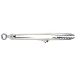 Tovolo Oyster Gray Silicone/Stainless Steel Tip Top Tongs