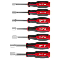 Milwaukee Assorted in. SAE Hollow Shaft Nut Driver Set 7 in. L 7 pc