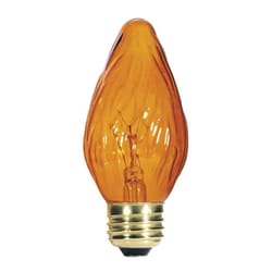 Westinghouse 25 W F15 Decorative Incandescent Bulb E26 (Medium) Amber 2 pk
