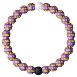 Lokai Unisex LSU Round Purple Bracelet Silicone Water Resistant Size 7.5