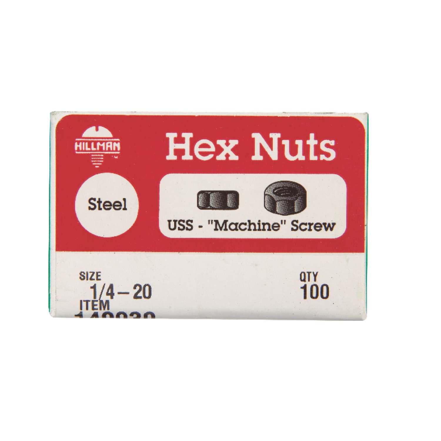 Hillman 4 in. Zinc-Plated Steel SAE Screw Nut 100 pk Hillman 4 in. Zinc-Plated Steel SAE Screw Nut 100 pk