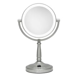 Zadro Next Generation 14.00 in. H X 9.00 in. W LED Vanity Mirror Satin Nickel Silver