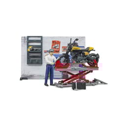 Bruder Bworld Motorcycle Service Toy Set Multicolored