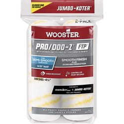 Wooster Pro/Doo-Z Fabric 4.5 in. W X 3/8 in. Jumbo Paint Roller Cover 2 pk